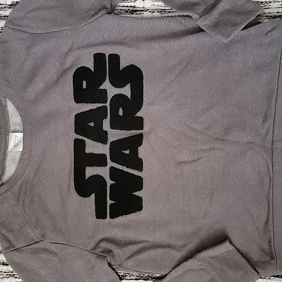 EUC Disney Star Wars Metallic Sweatshirt - Picture 3 of 6